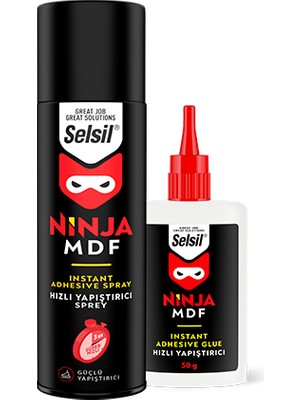 Selsil Ninja Mdf Hızlı Yapıştırıcı 200 ml + 50 ml