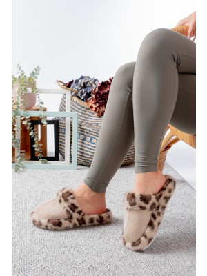 Leopar Desenli Kadın Terlik | Hafif ve Şık Günlük Kullanım
