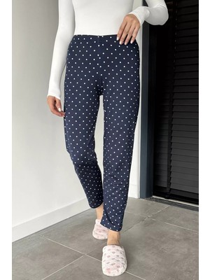 Gülseli Kadın Puantiyeli Bel Lastikli Pijama Altı P-00018771
