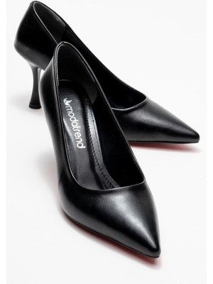 Ccway Kadın Stiletto Ayakkabı; SİYAH CİLT