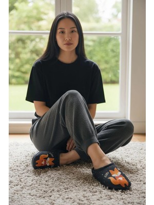 Gezer Yumuşak Taban Küçük Tilki Figürlü Ev Terlik