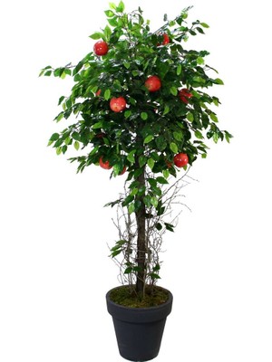 Dekorsende Yapay Kırmızı Elma Ağacı 170 cm
