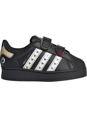 adidas Bebek  Siyah  Işıklı Sneaker SUPERSTAR LED LIGHTS CF I JQ2806