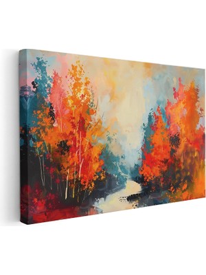 Artarilion Kanvas Dikey Duvar Tablosu Kanvas Doganin Renkleri Ev Ofis Salon Modern Duvar Tablosu