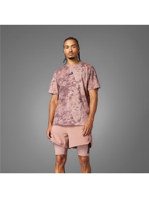 adidas Erkek  Pembe  T-Shirt POWER AOP TEE JP3341