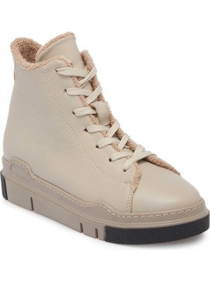 Tergan  Gri Hakiki Deri Kadın Casual Bot - K24K1BT67533-B43