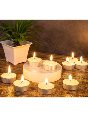 Tedaks 20 Li Yuvarlak Mum Kırmızı Tealight Mum Doğum Günü Parti Süsleme