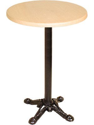 Dockers Bistro Döküm Masa (Çipa Werzalit Yuvarlak Q 60CM)  - Akçaağaç