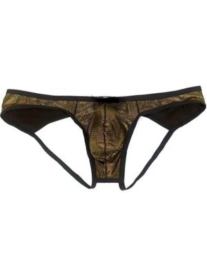 Beruflic Erkek  Gold Metalik Jockstrap Iç Giyim