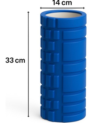 Sunyoga Foam Roller Masaj Rulosu – Yoga, Pilates, Fitness ve Fizyoterapi Için Eva Köpük Masaj Aleti (33X14 Cm)