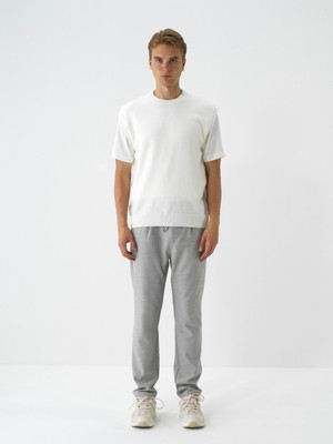 Xint Erkek Ekru Yumuşak Dokulu Regular Fit Süveter