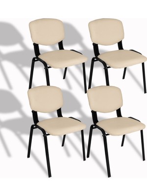 Dockers Form Ofis ve Toplantı Sandalyesi (4 Adet) - Krem