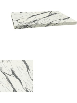 Dockers Laminat Masa Tablası (70X70) - Afyon Marble