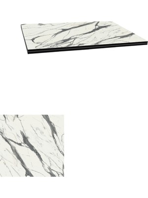 Dockers Kompakt Laminat Masa Tablası (70X70) - Afyon Marble