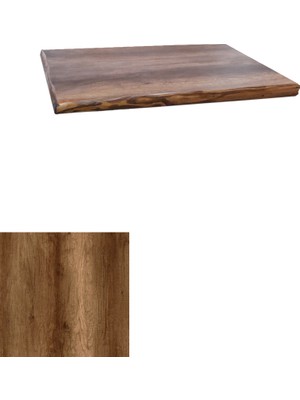 Dockers Laminat Masif Kenar Masa Tablası (80X80) - Barok