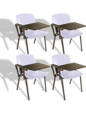 Dockers Form Hareketli Kollu Konferans Sandalyesi - Beyaz (4 Adet)