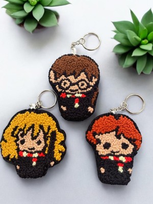 Colore Harry Potter Karakterleri Çanta Süsü Anahtarlık/punch Anahtarlık El Işi