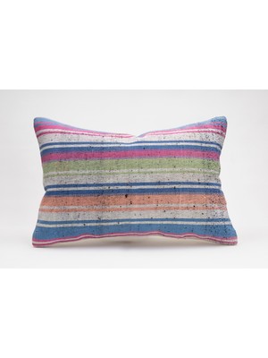 Kilim Wholesale El Yapımı Kilimden Yapılmış Vintage Kırlent Kılıfı, Yün, 40X60 cm