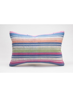 Kilim Wholesale El Yapımı Kilimden Yapılmış Vintage Kırlent Kılıfı, Yün, 40X60 cm