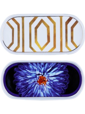 Luckyart  Marian 2'li Bone 21 cm Oval Servis Tabağı Seti