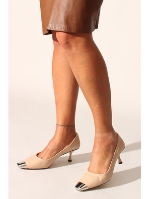 İdil Idil   Bej Mat Metal Uçlu Kadın Günlük