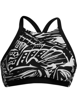 Funkita Night Flyer Kadın Yüksek Yaka Crop – (D-E Cup Uyumlu) | Tek Üst