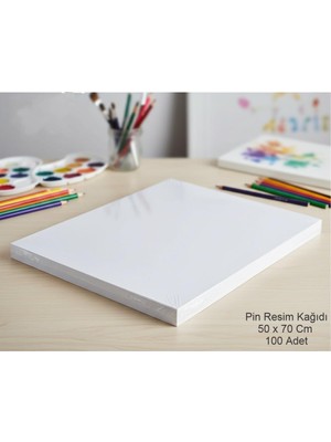 Pin Resim Kağıdı 50 x 70 cm 100 Lü  1 Paket