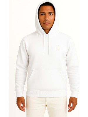 Bahriyeli Collection Kapüşonlu If You Can Dream It You Can Build It Cep ve Sırt Tasarımlı Unisex Sweatshirt