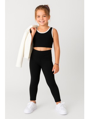 Beniizle Kız Çocuk 3'lü Spor Crop Takım