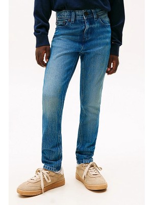 Tommy Hilfiger Erkek Çocuk Scanton Y Vintage Jean Pantolon - Mavi