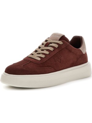 Guess Kahve - Krem Erkek Sneaker Plaza