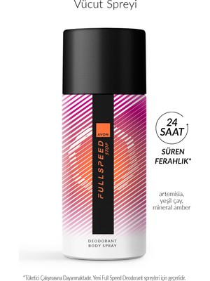 Avon Full Speed Stop Erkek Sprey Deodorant 150 Ml.