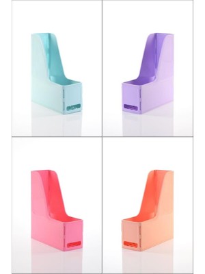 Ofisinn Ops Mg 101 Magazinlik 4'lü Set A4 Demonte Plastik Dikey Klasör Arşiv Kutusu Organizer Saklama