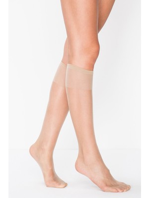 Penti 9'lu Eko Paket Fit 15 Ince, Parlak 15 Den Pantolon Çorabı - Rahat Lastikli Dizaltı Çorap