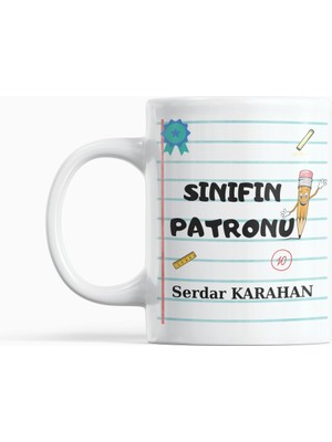 Nino Store Sınıfın Patronu Öğretmen Replikleri Mizahi Komik Hediye Kupa Bardak