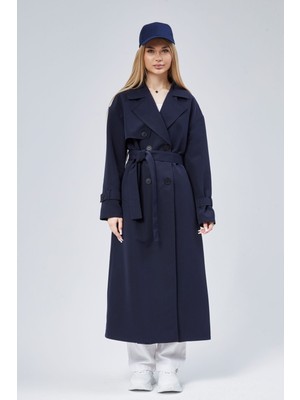 Bolivente Oversize Rüzgarlık Detaylı Trençkot