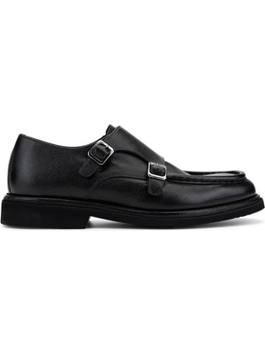 Tamer Tanca Erkek Hakiki Deri Siyah Casual Ayakkabı 537 3796 Erk Ayk SK25-26 Sıyah Shrnk