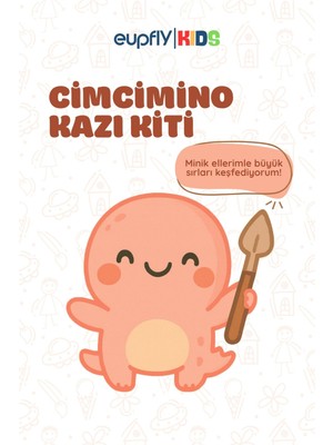 Eupfly Eğitici Keşif Oyuncağı | Cimcimino Çiftli Kazı ve Boyama Kiti – STEM Seti (2 Kazı + 1 Yumurta)