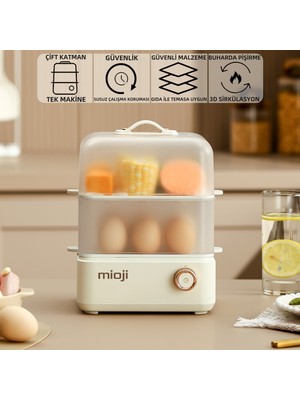 Mioji Mio EG8B 500W Yumurta ve Çok Amaçlı Buharlı Pişirici
