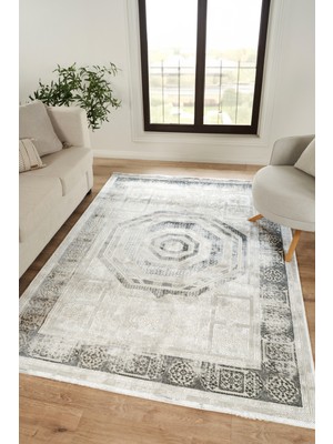 Modern Dokuma Halı Bej Yumuşak Dokulu Premium Salon Oturma Odası Yolluk Mutfak Halısı