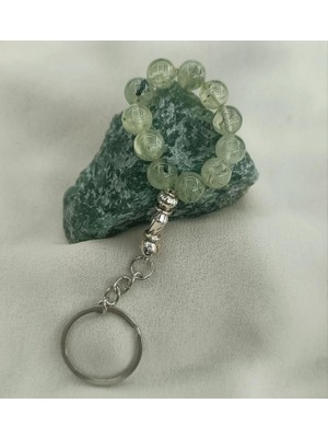 Tesbih Anahtarlık 11 Li 10 mm Doğal Taş Prinayt Mini Tesbih