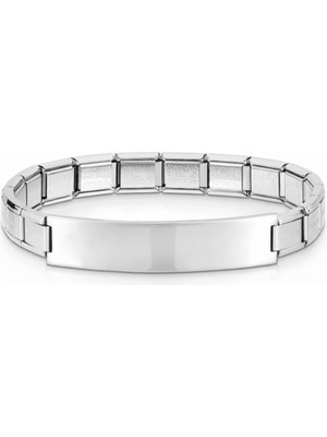 Çelik Plakalı Charm Bileklik Kişiye Özel Isim Yazılı Charm Bileklik