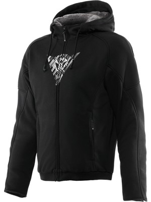 Dainese Bovisa Safety Korumalı Motosiklet Hoodie Ful Zip Black Wht