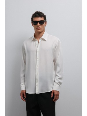 Antioch Ekru Teknik Regular Fit Erkek Gömlek