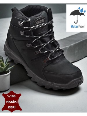 Scooter 5558 Ortopedik Taban Su Geçirmez Hakiki Deri Outdoor Erkek Bot Ayakkabı