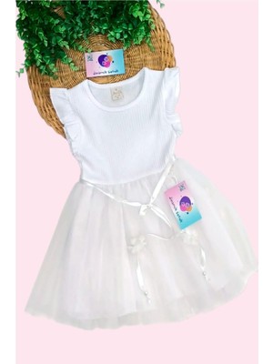 Dinamik çocuk Kız Çocuk Tül Özel Gün Doğum Günü Günlük Prenses Elbise