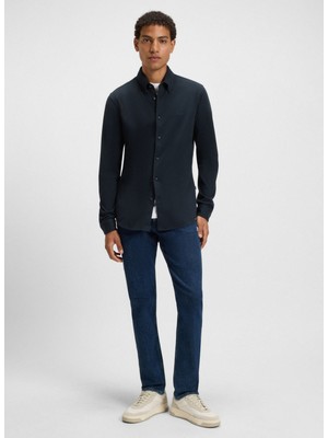 Boss Slim Fit Gömlek Yaka Lacivert Erkek Gömlek Myjersey_m