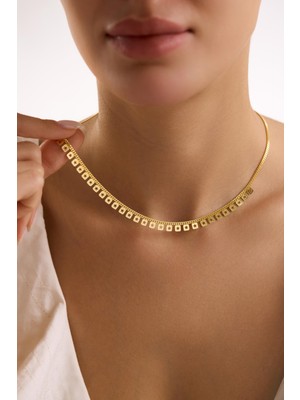 Nereze 925 Ayar Gümüş Gold Kaplama Gurmet Zircirli Minik Yıldız Model Kolye