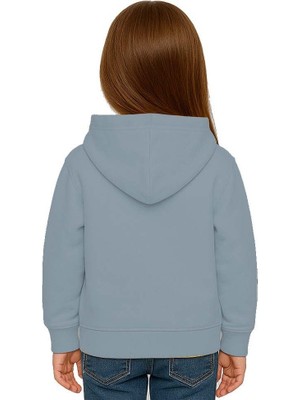 Sedirli Unisex Baskılı Çocuk Swaetshirt Kapüşonlu 3 Iplik Şardonlu Labubu