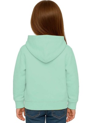 Sedirli Unisex Baskılı Çocuk Swaetshirt Kapüşonlu 3 Iplik Şardonlu Labubu